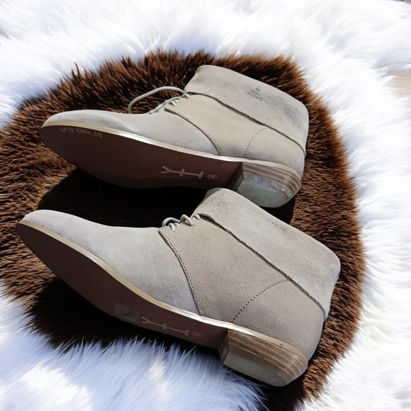 Heidi Klum Women's Dorothy Taupe Suede Lace Up Ankle Boots Booties Size 7.5 NWOT - Picture 6 of 13